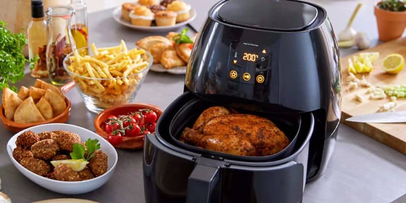 Air fryer has all the taste and texture of deep-fried cooking, without the grease! Your favourite meals can be made without any skills needed